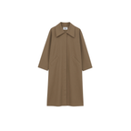 The MAMÚ CARAMEL TOBBACO MAXI TRENCH COAT