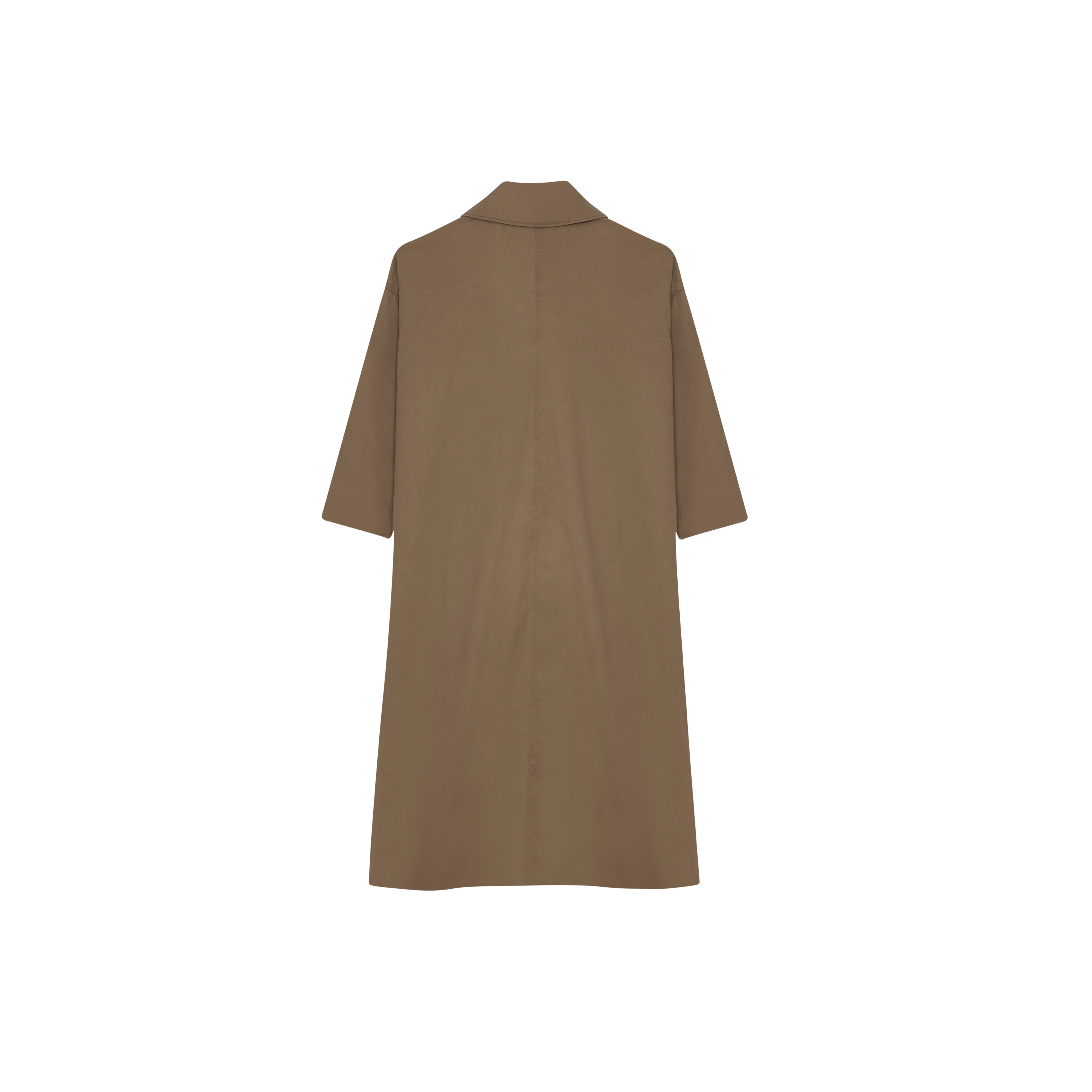 The MAMÚ CARAMEL TOBBACO MAXI TRENCH COAT