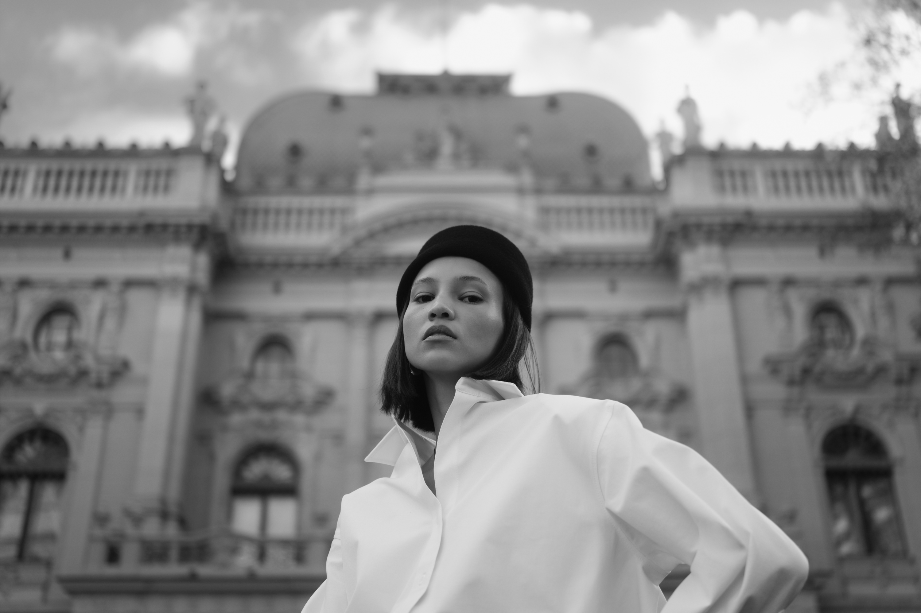 The MAMÚ BLACK OUD WOOL TOQUE bottom image